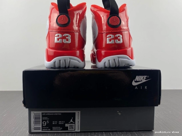 Air 302370-160 9 White Gym Red Retro Jordan 0715